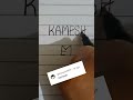Create Kamesh Name Logo Design Logo Drawing Shorts