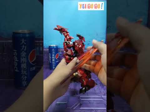 YEIBOBO ! 2-in-1 Flying Dragon Robot Transforming Toys (Red Flame Devil)