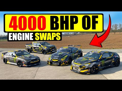 🔥Insane ENGINE SWAP Drift Car Collection [4K]! #Baggsy🔥