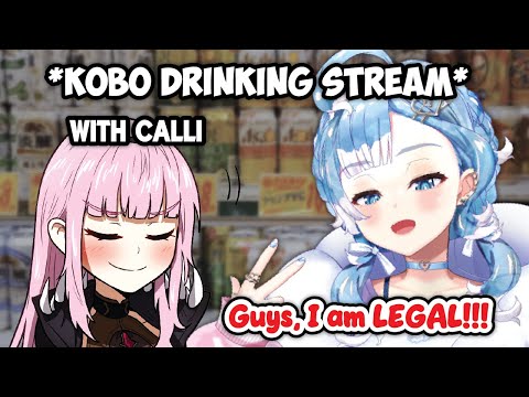With Calli watching her, Kobo wants to do DRINKING stream