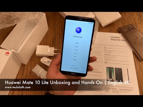 Huawei Mate 10 Lite Unboxing and Hands On | English 4K