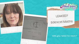 Leaked exam paper |  Edexcel maths paper 1 | what will happen? Do you have to resit?