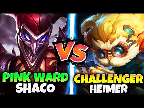 PINK WARD SHACO VS. CHALLENGER HEIMERDINGER | BATTLE OF THE ANNOYING ONE TRICKS