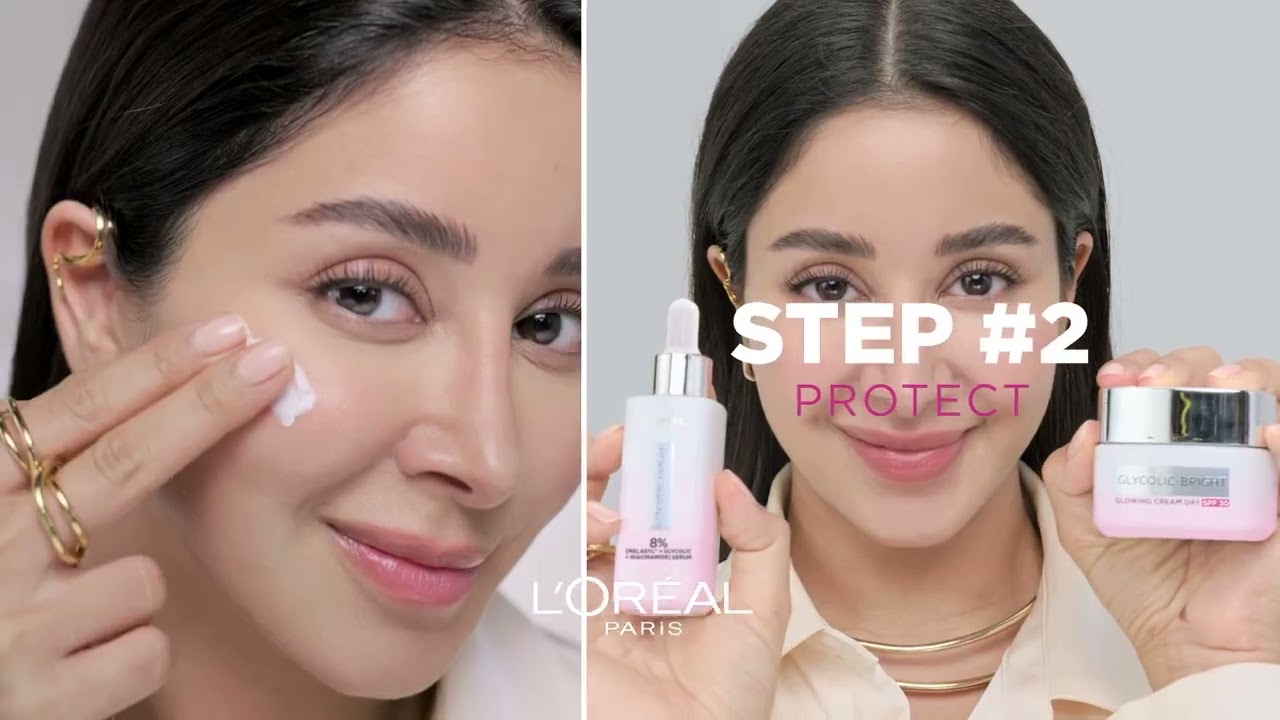 Glycolic Bright routine, with Melasyl, from L'Oreal Paris