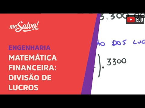 Me Salva! FIN03 - Matemática Financeira: divisão de lucros entre sócios (exemplo)