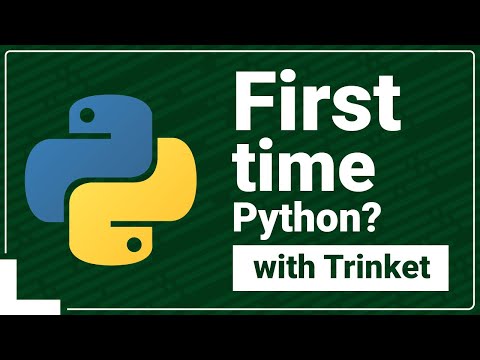 Write your first Python program in Trinket