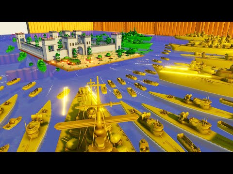 Can Green Army Men Hold ISLAND FORT vs INVASION!? - Attack on Toys
