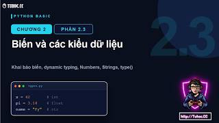2.3 Biến & Các Kiểu Dữ Liệu Trong Python — Nền Tảng Cho Người Mới