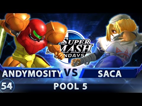 SSS 54 - Andymosity (Samus) vs. SacaSuMoto (Sheik) - SSBM Pool 5 - Smash Melee