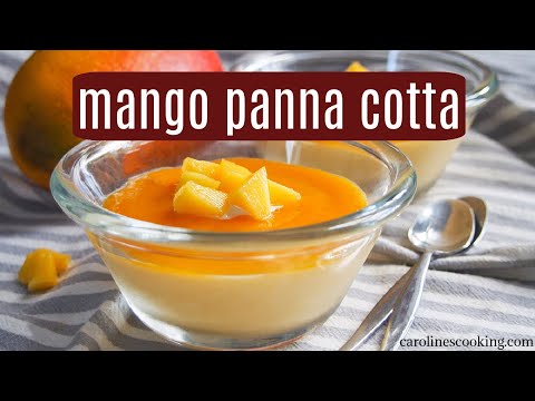 Mango panna cotta
