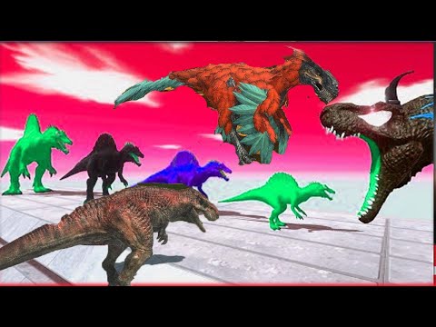 POWERFUL HUGE DINOSAURS LOSE TO SMALL ONES IN ANIMAL REVOLT BATTLE SIMULATOR