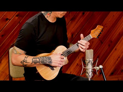 Horizon Concert Ukulele w/ Electronics and Tuner by Ortega Guitars - Mango - RUMG-CE