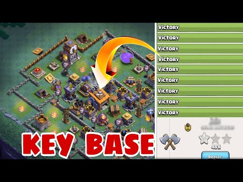 New BEST Builder Hall 8 Base Layout With Extra Walls | Best Bh8 Base Design w/PROOF | Clash of Clans Video