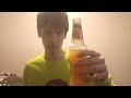 Drinking J2O Orange Passion Fruit