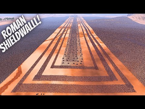 Roman Army ShieldWall VS 2,000,000 Chaos Marauders Orc's Warriors ? - Warhammer 40K | UEBS 2