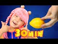 Yummy fruits & Vegetables with Mini DB | Mega Compilation | D Billions Kids Songs