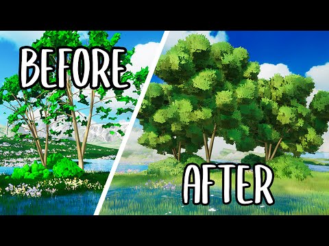 How I Made Ghibli-Style Trees and Grass in UNREAL ENGINE 5.7 (It’s Easier Than You Think)