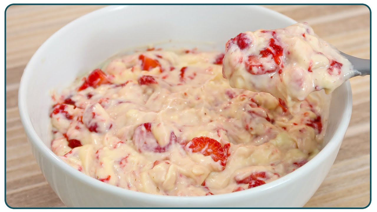 NEST CREAM WITH STRAWBERRIES FOR FILLING CAKES AND PIES | Nandu Andrade
