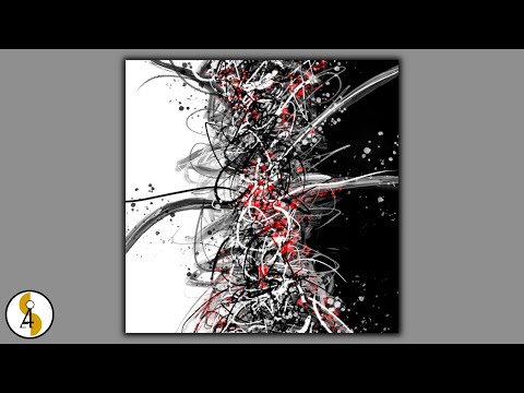 Abstract Black And White Painting / Easy Art / Time Lapse / Procreate Art / iPad Art / Demo #214