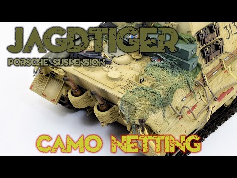 JAGDTIGER - camo netting tutorial, Blitz by Takom 8003, Jägermeister, GIVEAWAY!
