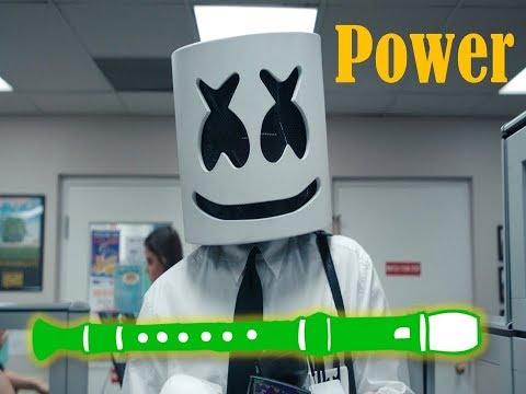 Marshmello - Power (FLUTE COVER CON NOTAS)