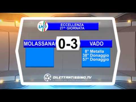 MOLASSANA - VADO 0-3. Eccellenza Liguria 2017/2018 24^ Giornata