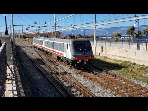 Treno Locomotore E464.277+E464.268 Lis 39112 Reggio di Calabria Centrale-Villa San Giovanni