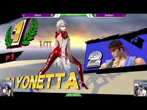 SAFGC Spring Season R3 2017 - Smash 4 - Ghost (Bayonetta) vs Stabby J (Ryu)