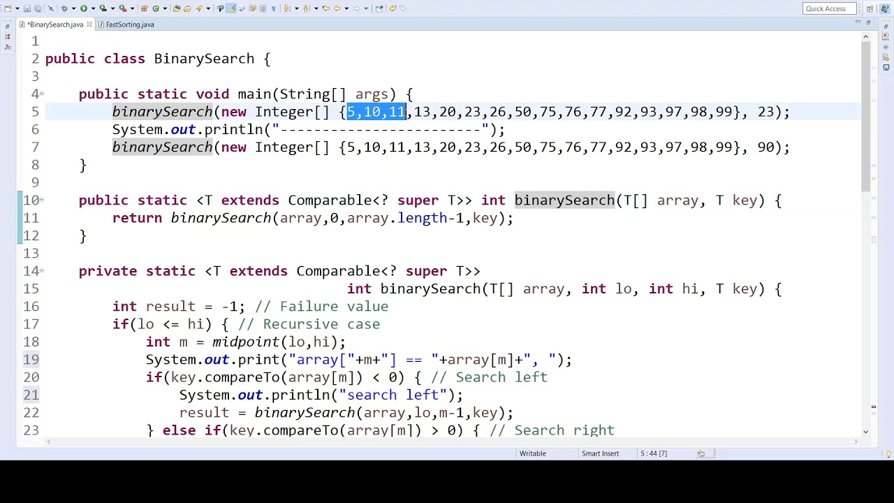 Binary Search 2: Recursive and Iterative Code