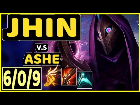 MATSUKAZE (JHIN) vs ASHE - 6/0/9 KDA BOTTOM ADC CHALLENGER GAMEPLAY - BR