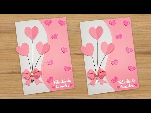 🎀TARJETA HECHA A MANO PARA EL DÍA DE LA MUJER/MADRE🎀 Especial día de la madre/mujer😍Women's Day Card