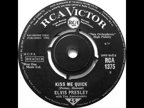(40a) Elvis Presley with The Jordanaires - Kiss Me Quick