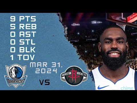 Tim Hardaway Jr. player Full Highlights vs ROCKETS NBA Regular season game 31-03-2024