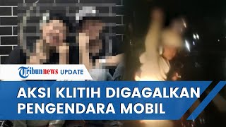 Video Detik-detik Klitih di Magelang Jatuh Ditabrak Mobil Warga, Sempat Acungkan Celurit ke Ibu-ibu