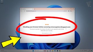 Fix Stuck At Checking your browser before accessing | How To Bypass Ch
