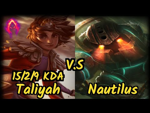 1907 FB Kirei (TALIYAH) vs NAUTILUS - 15/2/9 KDA JUNGLE GAMEPLAY - EUW Ranked DIAMOND