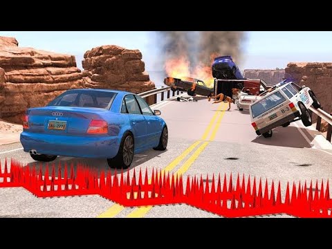BeamNG Drive Fun Madness - Crazy Cars Jumping And Crashing #3 | Alien Resis
