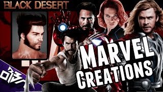 Black Desert Online | Marvel Characters Created! WOLVERINE, THOR, BLACK WIDOW & IRON MAN!