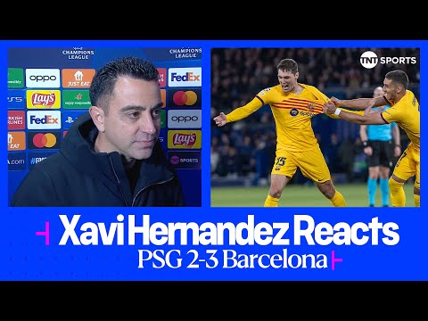 "IT'S A NEW BARCA, IT'S A BIG WIN" | Xavi | PSG 2-3 Barcelona | UEFA Champions League