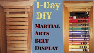 Martial Arts Belt Display Organizer Rack | 1-Day DIY
