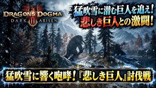 【ドラゴンズドグマ2：ダークアリズン】猛吹雪に響く咆哮！「悲しき巨人」討伐戦 Part 5【ネタバレあり】
