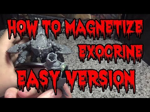 How to Magnetize A Tyranid Exocrine / Haruspex Very Easy (Only 3 magnets)
