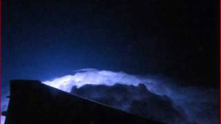 preview picture of video 'Lightning storm as seen from above.'