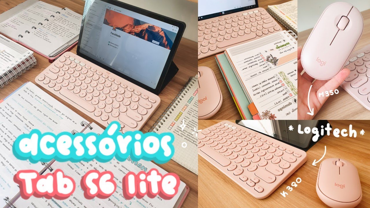 TAB S6 LITE | Acessórios: Mouse + Teclado K380 Logitech | Anotações digitadas | Malena Studies