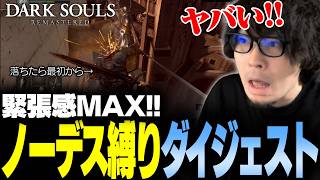 【超長編ダイジェスト】死んだらリセット！1年振りのダクソリマスターでノーデスチャレンジ【なるお・ダークソウル リマスタード】