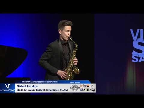 Mikhail Kazakov plays Étude 12   Douze Études Caprices by Eugène BOZZA