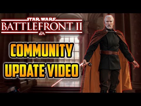 Count Dooku Trailer! Community Video Update - Star Wars Battlefront 2