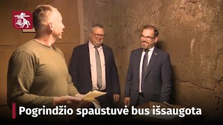 Ministras R. Kaunas: istorinė pogrindžio spaustuvė Kaune bus išsaugota kaip muziejinė vertybė