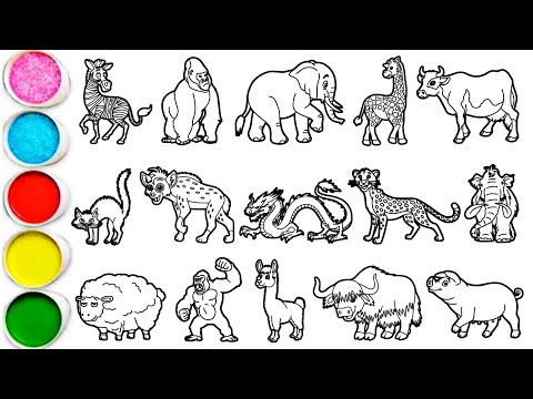 Draw Amazing Animals in Minutes - Zebra, Gorilla, Elephant, Giraffe, Cow, Cat, Hyena & others