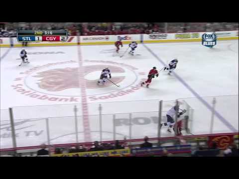 TJ Oshie goal 2-1 Mar 24 2013 St. Louis Blues vs Calgary Flames NHL Hockey